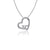 Virginia Tech University Heart Necklace - Silver