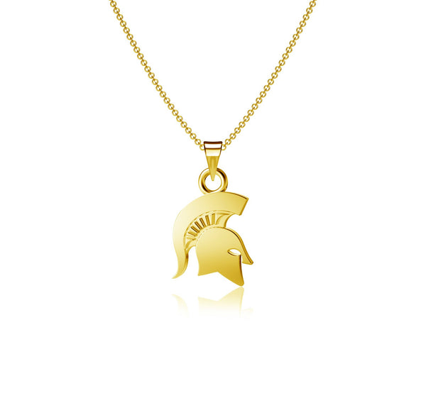 Michigan State University Pendant Necklace - Gold