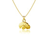 University of Iowa Pendant Necklace - Gold