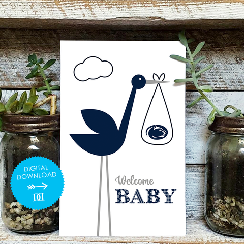 Penn State Baby Card - Digital Download