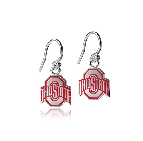 Ohio State University Dangle Earrings - Enamel