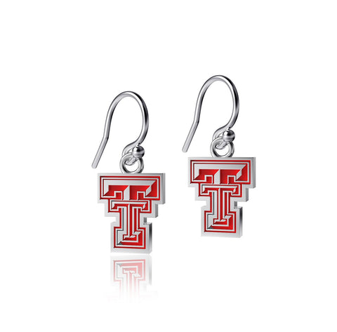 Texas Tech University Dangle Earrings - Enamel