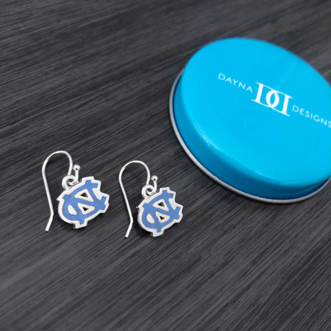 University of North Carolina Dangle Earrings - Enamel