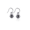 Basketball Dangle Earrings - Silver