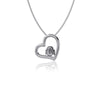 Ohio State University Heart Necklace - Silver