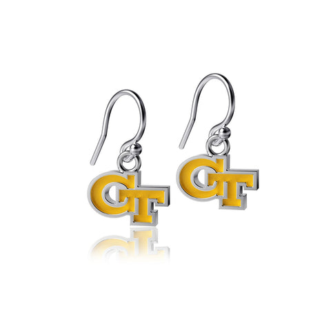 Georgia Tech Dangle Earrings - Enamel