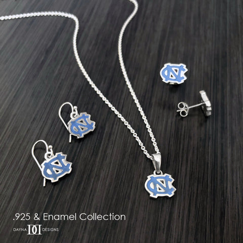 University of North Carolina Dangle Earrings - Enamel