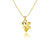 West Virginia University Pendant Necklace - Gold Plated