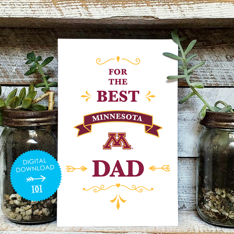 University of Minnesota Dad Card - Digital Download