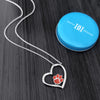 Clemson University Heart Necklace - Enamel