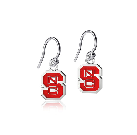 NC State University Dangle Earrings - Enamel