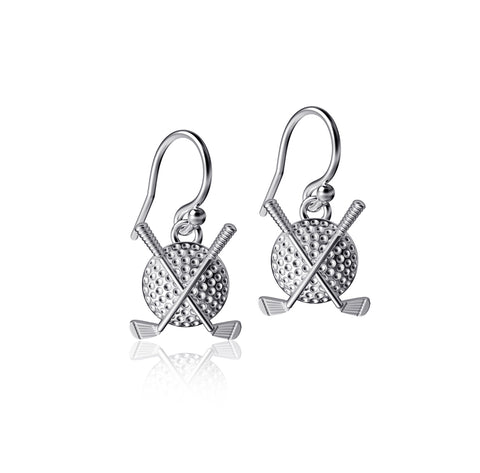 Golf Clubs Dangle Earrings