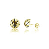 Basketball Stud Earrings - Gold