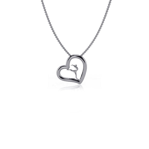 Gymnastics Heart Necklace