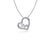 Maryland Terrapins Heart Pendant Necklace - Silver
