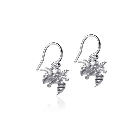 Georgia Tech Dangle Earrings - Silver