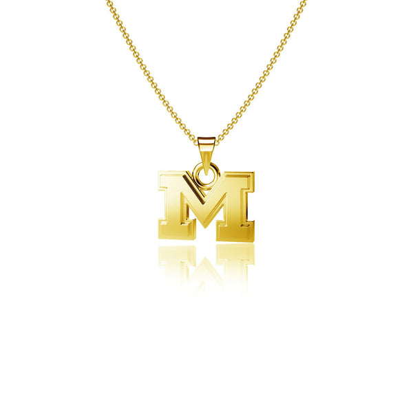University of Michigan Pendant Necklace - Gold