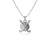 Golf Clubs Pendant Necklace - Silver