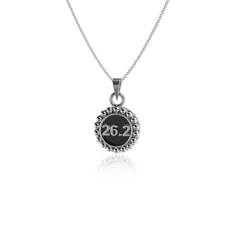 26.2 Marathon Silver Pendant Necklace