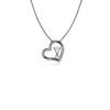 Ski Heart Necklace