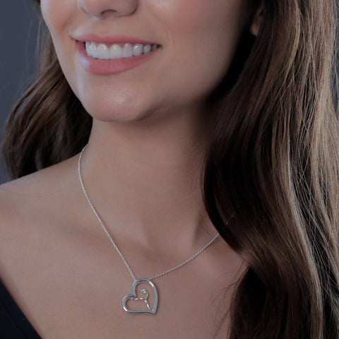 Gymnastics Heart Necklace