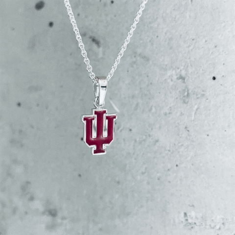Indiana University Pendant Necklace - Enamel