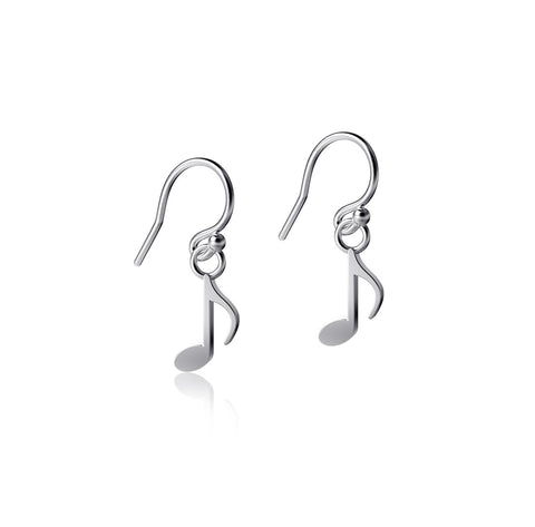 Music Note Dangle Earrings