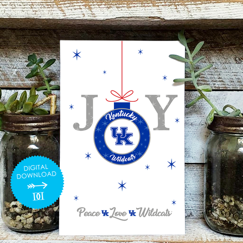 University of Kentucky Joy Christmas Card - Digital Download