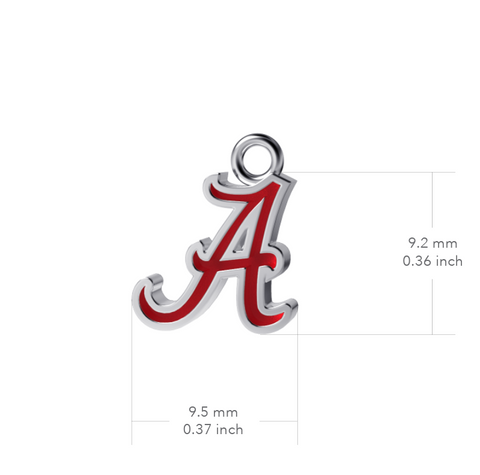 University of Alabama Heart Necklace - Enamel