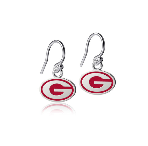 University of Georgia Dangle Earrings - Enamel