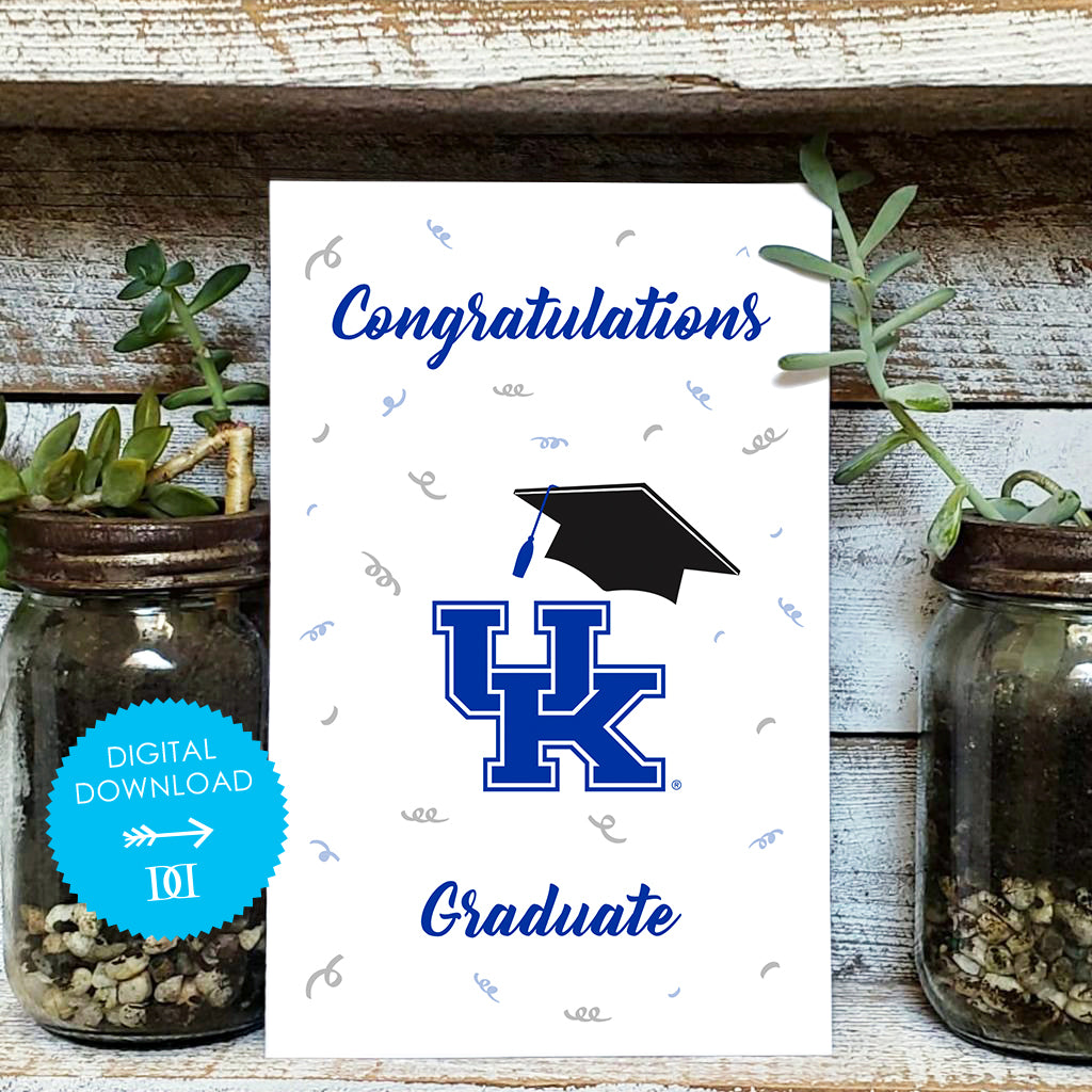 University of Kentucky Graduation Greeting Card Dayna Designs