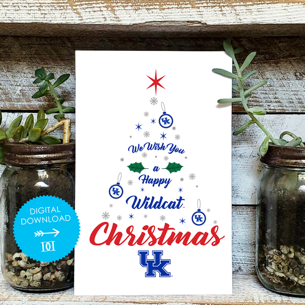 University of Kentucky Christmas Tree Card