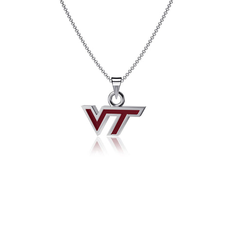 Virginia Tech University Pendant Necklace - Enamel
