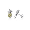 Pineapple Stud Earrings - Enamel
