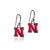 University of Nebraska Dangle Earrings - Enamel