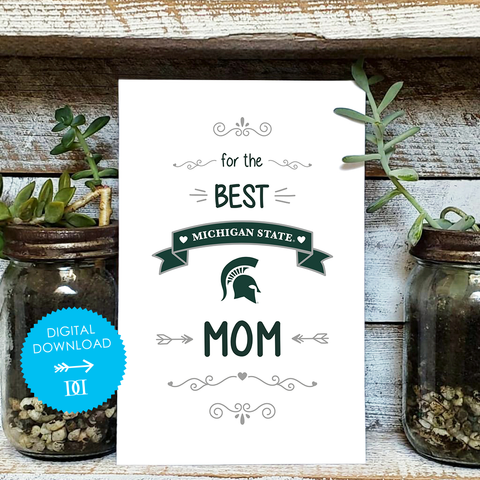 Michigan State Mom Card - Digital Download