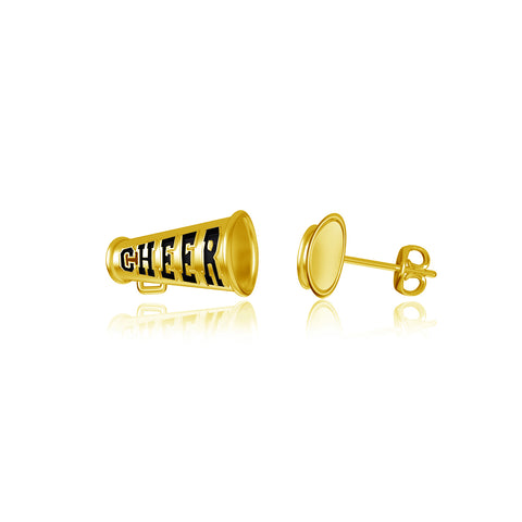 Cheer Post Earrings - Gold Plated