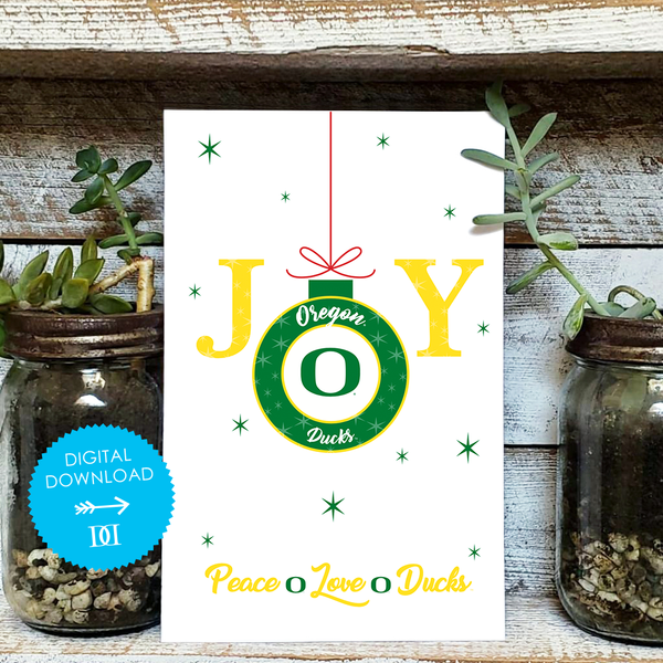 University of Oregon Christmas Joy Card