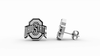 Ohio State University Stud Earrings - Silver