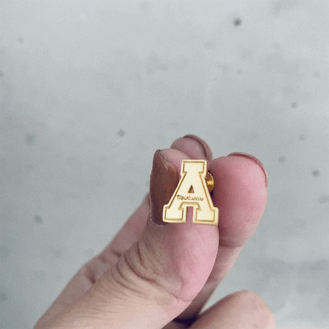 Appalachian State Mountaineers Post Earrings - Gold Plated