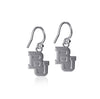 Baylor Bears Dangle Earrings - Silver
