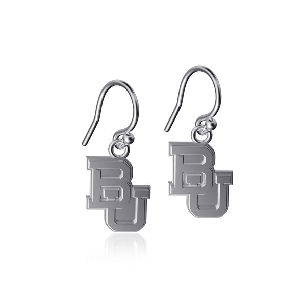Baylor Bears Dangle Earrings - Silver
