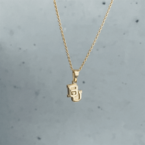 Baylor Bears Pendant Necklace - Gold Plated