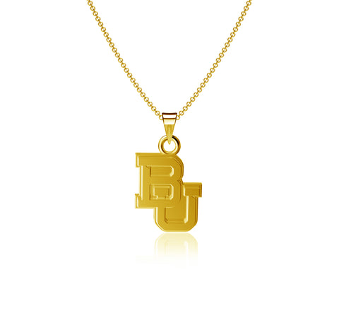 Baylor Bears Pendant Necklace - Gold Plated