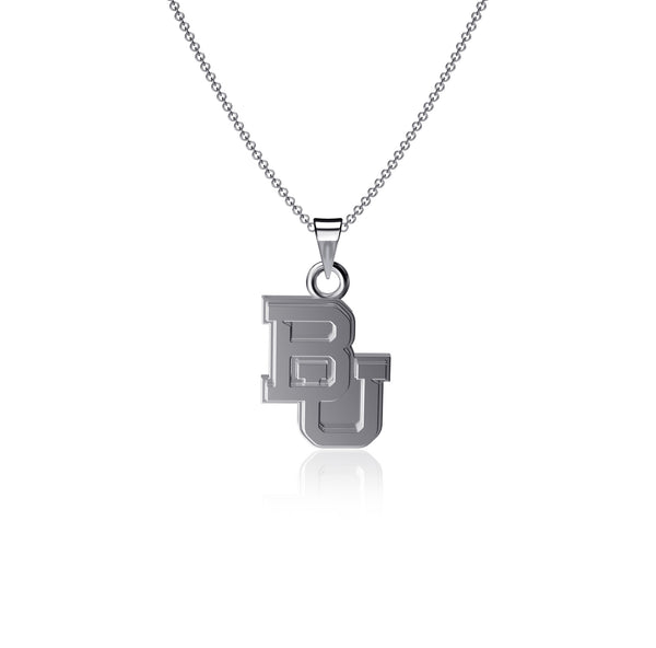 Baylor Bears Silver Pendant Necklace