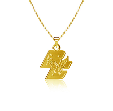 Boston College Eagles Pendant Necklace - Gold Plated