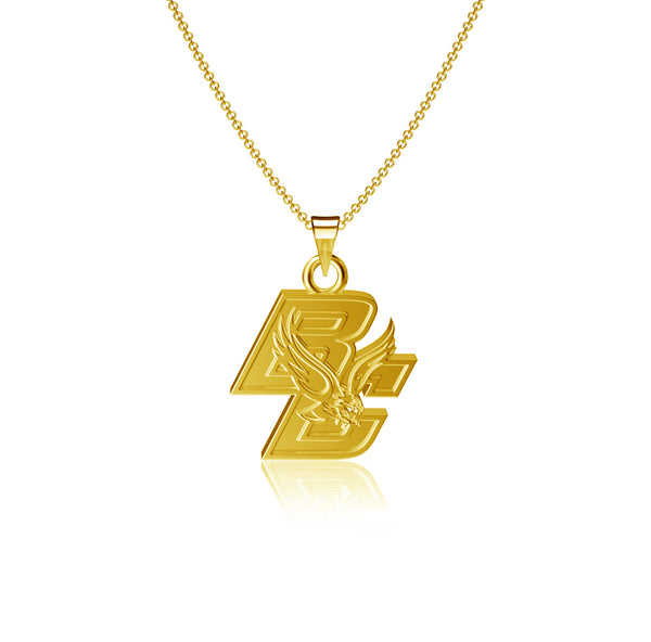 Boston College Eagles Pendant Necklace - Gold