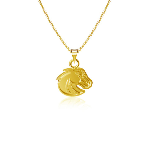 Boise State Broncos Pendant Necklace - Gold Plated