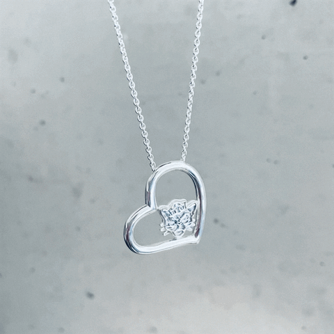 Brigham Young Cougars Heart Pendant Necklace