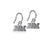 Florida A&M Rattlers Dangle Earrings - Silver